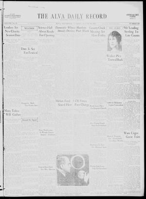 Primary view of object titled 'The Alva Daily Record (Alva, Okla.), Vol. 30, No. 209, Ed. 1 Tuesday, August 30, 1932'.