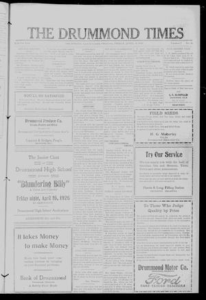 The Drummond Times (Drummond, Okla.), Vol. 2, No. 46, Ed. 1 Friday, April 16, 1926