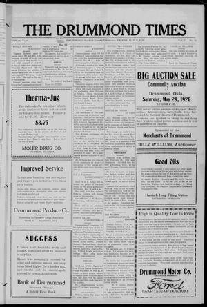 The Drummond Times (Drummond, Okla.), Vol. 2, No. 51, Ed. 1 Friday, May 21, 1926