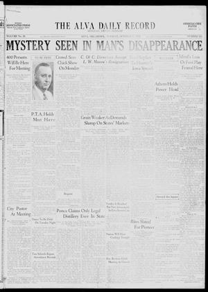 The Alva Daily Record (Alva, Okla.), Vol. 30, No. 245, Ed. 1 Tuesday, October 11, 1932