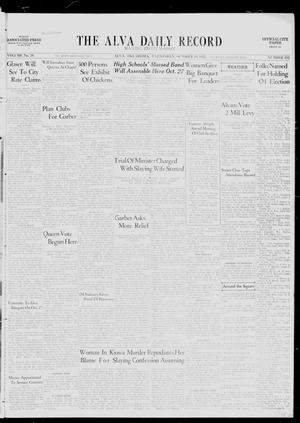 The Alva Daily Record (Alva, Okla.), Vol. 30, No. 252, Ed. 1 Wednesday, October 19, 1932