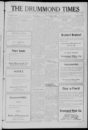 The Drummond Times (Drummond, Okla.), Vol. 3, No. 24, Ed. 1 Friday, November 12, 1926