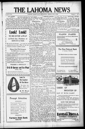 The Lahoma News (Lahoma, Okla.), Vol. 1, No. 4, Ed. 1 Friday, May 4, 1923