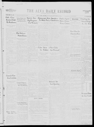 The Alva Daily Record (Alva, Okla.), Vol. 30, No. 262, Ed. 1 Sunday, October 30, 1932