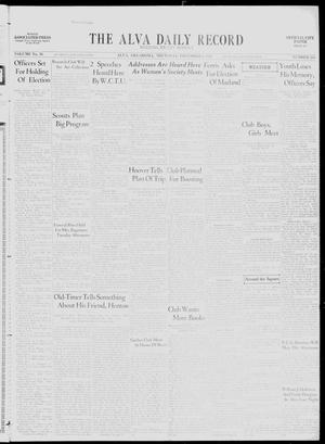 The Alva Daily Record (Alva, Okla.), Vol. 30, No. 265, Ed. 1 Thursday, November 3, 1932