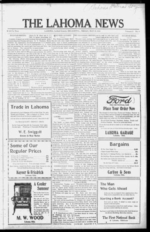 Primary view of object titled 'The Lahoma News (Lahoma, Okla.), Vol. 2, No. 6, Ed. 1 Friday, May 16, 1924'.