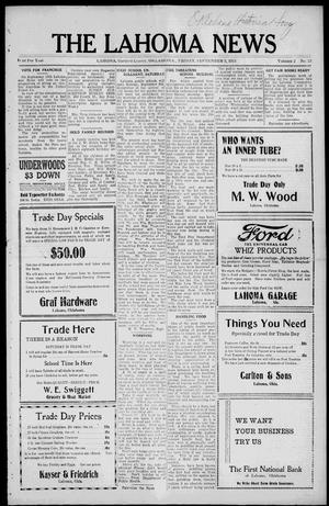 The Lahoma News (Lahoma, Okla.), Vol. 2, No. 22, Ed. 1 Friday, September 5, 1924