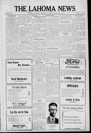 The Lahoma News (Lahoma, Okla.), Vol. 2, No. 27, Ed. 1 Friday, October 10, 1924