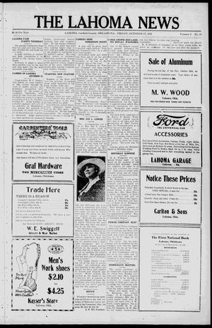 The Lahoma News (Lahoma, Okla.), Vol. 2, No. 28, Ed. 1 Friday, October 17, 1924