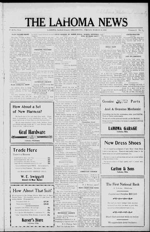 The Lahoma News (Lahoma, Okla.), Vol. 2, No. 50, Ed. 1 Friday, March 20, 1925