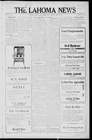 The Lahoma News (Lahoma, Okla.), Vol. 3, No. 7, Ed. 1 Friday, May 22, 1925