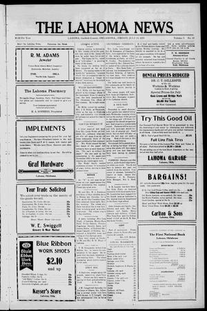 The Lahoma News (Lahoma, Okla.), Vol. 3, No. 16, Ed. 1 Friday, July 24, 1925