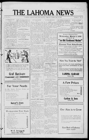The Lahoma News (Lahoma, Okla.), Vol. 3, No. 47, Ed. 1 Friday, February 26, 1926