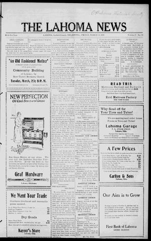 The Lahoma News (Lahoma, Okla.), Vol. 3, No. 50, Ed. 1 Friday, March 19, 1926