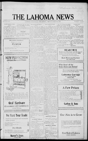 The Lahoma News (Lahoma, Okla.), Vol. 3, No. 51, Ed. 1 Friday, March 26, 1926