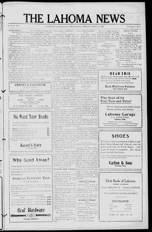 The Lahoma News (Lahoma, Okla.), Vol. 4, No. 3, Ed. 1 Friday, April 23, 1926
