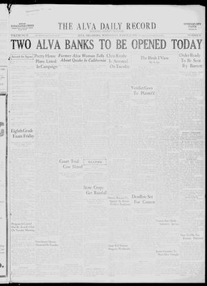 The Alva Daily Record (Alva, Okla.), Vol. 31, No. 63, Ed. 1 Wednesday, March 15, 1933