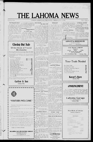 The Lahoma News (Lahoma, Okla.), Vol. 4, No. 15, Ed. 1 Friday, July 16, 1926