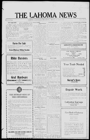 The Lahoma News (Lahoma, Okla.), Vol. 4, No. 18, Ed. 1 Friday, August 6, 1926