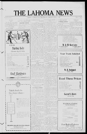 The Lahoma News (Lahoma, Okla.), Vol. 5, No. 1, Ed. 1 Friday, April 8, 1927