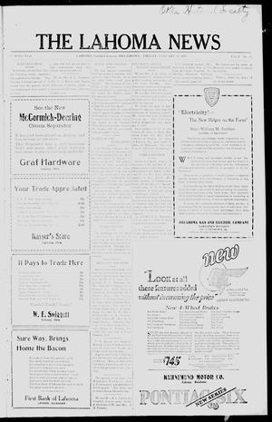 The Lahoma News (Lahoma, Okla.), Vol. 5, No. 42, Ed. 1 Friday, January 20, 1928