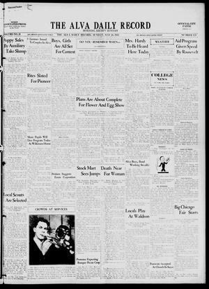 The Alva Daily Record (Alva, Okla.), Vol. 31, No. 129, Ed. 1 Sunday, May 28, 1933