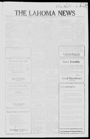 The Lahoma News (Lahoma, Okla.), Vol. 6, No. 4, Ed. 1 Friday, April 27, 1928