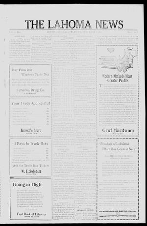 The Lahoma News (Lahoma, Okla.), Vol. 6, No. 7, Ed. 1 Friday, May 18, 1928