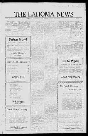 The Lahoma News (Lahoma, Okla.), Vol. 6, No. 9, Ed. 1 Friday, June 1, 1928