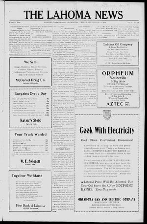 The Lahoma News (Lahoma, Okla.), Vol. 6, No. 24, Ed. 1 Friday, September 14, 1928