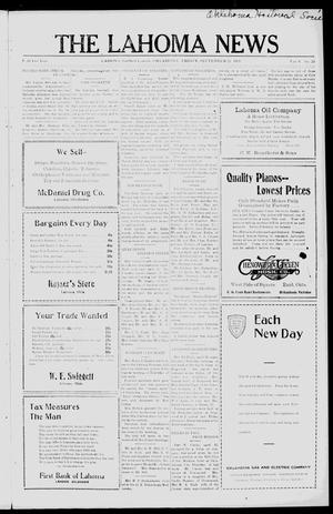 The Lahoma News (Lahoma, Okla.), Vol. 6, No. 25, Ed. 1 Friday, September 21, 1928