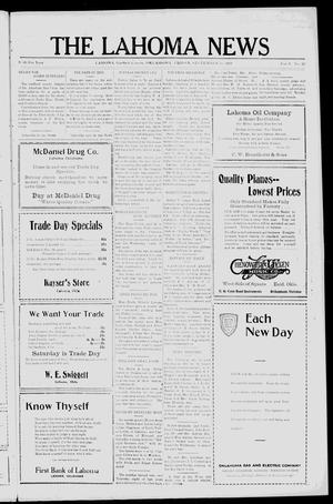 The Lahoma News (Lahoma, Okla.), Vol. 6, No. 26, Ed. 1 Friday, September 28, 1928
