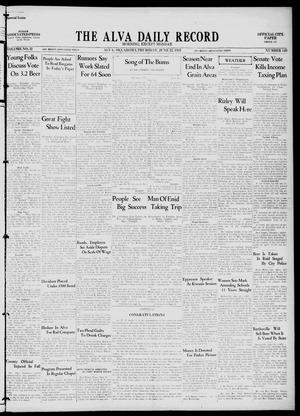 The Alva Daily Record (Alva, Okla.), Vol. 31, No. 149, Ed. 1 Thursday, June 22, 1933