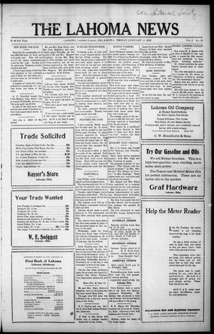 The Lahoma News (Lahoma, Okla.), Vol. 6, No. 41, Ed. 1 Friday, January 11, 1929