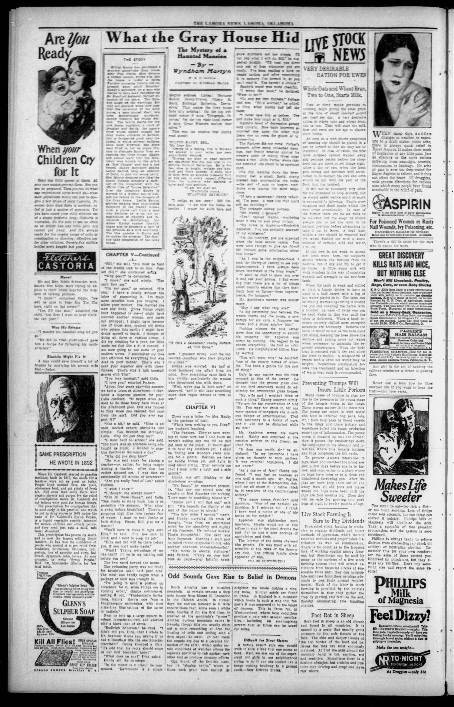 The Lahoma News (Lahoma, Okla.), Vol. 7, No. 8, Ed. 1 Friday, May 24, 1929
                                                
                                                    [Sequence #]: 2 of 6
                                                