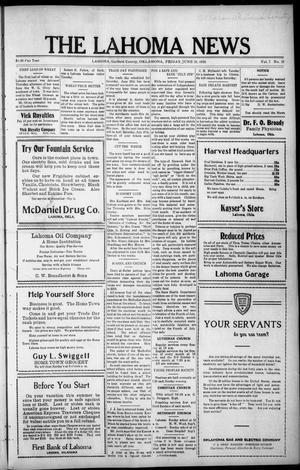 The Lahoma News (Lahoma, Okla.), Vol. 7, No. 13, Ed. 1 Friday, June 28, 1929