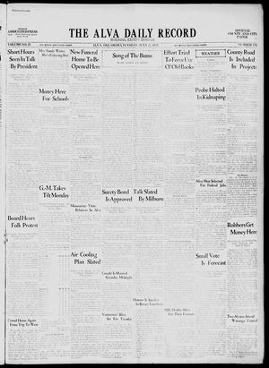 The Alva Daily Record (Alva, Okla.), Vol. 31, No. 176, Ed. 1 Tuesday, July 25, 1933