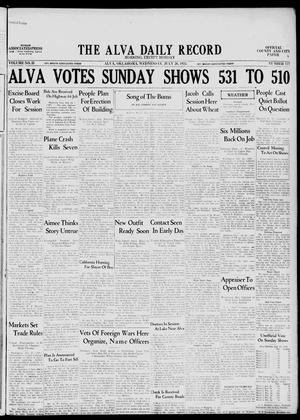 The Alva Daily Record (Alva, Okla.), Vol. 31, No. 177, Ed. 1 Wednesday, July 26, 1933
