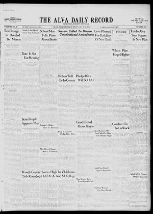 The Alva Daily Record (Alva, Okla.), Vol. 31, No. 181, Ed. 1 Sunday, July 30, 1933