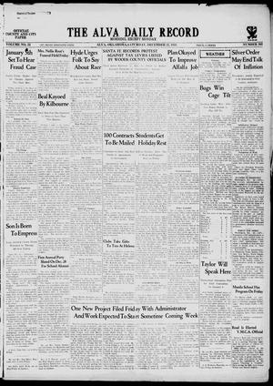 The Alva Daily Record (Alva, Okla.), Vol. 31, No. 303, Ed. 1 Saturday, December 23, 1933