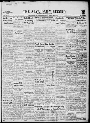 The Alva Daily Record (Alva, Okla.), Vol. 32, No. 27, Ed. 1 Thursday, February 1, 1934