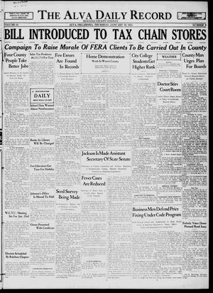The Alva Daily Record (Alva, Okla.), Vol. 33, No. 9, Ed. 1 Thursday, January 10, 1935