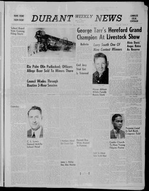 Durant Weekly News and Bryan County Democrat (Durant, Okla.), Vol. 60, No. 16, Ed. 1 Friday, March 7, 1958