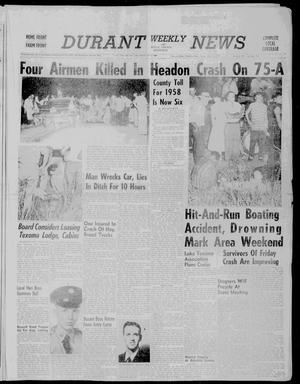 Durant Weekly News and Bryan County Democrat (Durant, Okla.), Vol. 60, No. 38, Ed. 1 Friday, August 8, 1958