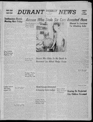 Durant Weekly News and Bryan County Democrat (Durant, Okla.), Vol. 60, No. 39, Ed. 1 Friday, August 15, 1958