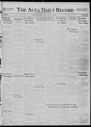 The Alva Daily Record (Alva, Okla.), Vol. 33, No. 178, Ed. 1 Tuesday, July 30, 1935