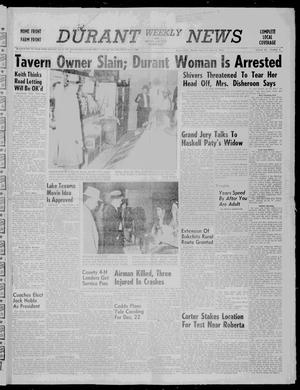 Durant Weekly News and Bryan County Democrat (Durant, Okla.), Vol. 62, No. 4, Ed. 1 Friday, December 12, 1958