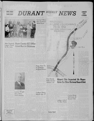 Durant Weekly News and Bryan County Democrat (Durant, Okla.), Vol. 63, No. 10, Ed. 1 Friday, January 23, 1959