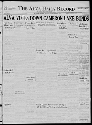 The Alva Daily Record (Alva, Okla.), Vol. 33, No. 226, Ed. 1 Tuesday, September 24, 1935
