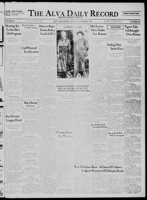 The Alva Daily Record (Alva, Okla.), Vol. 33, No. 237, Ed. 1 Sunday, October 6, 1935